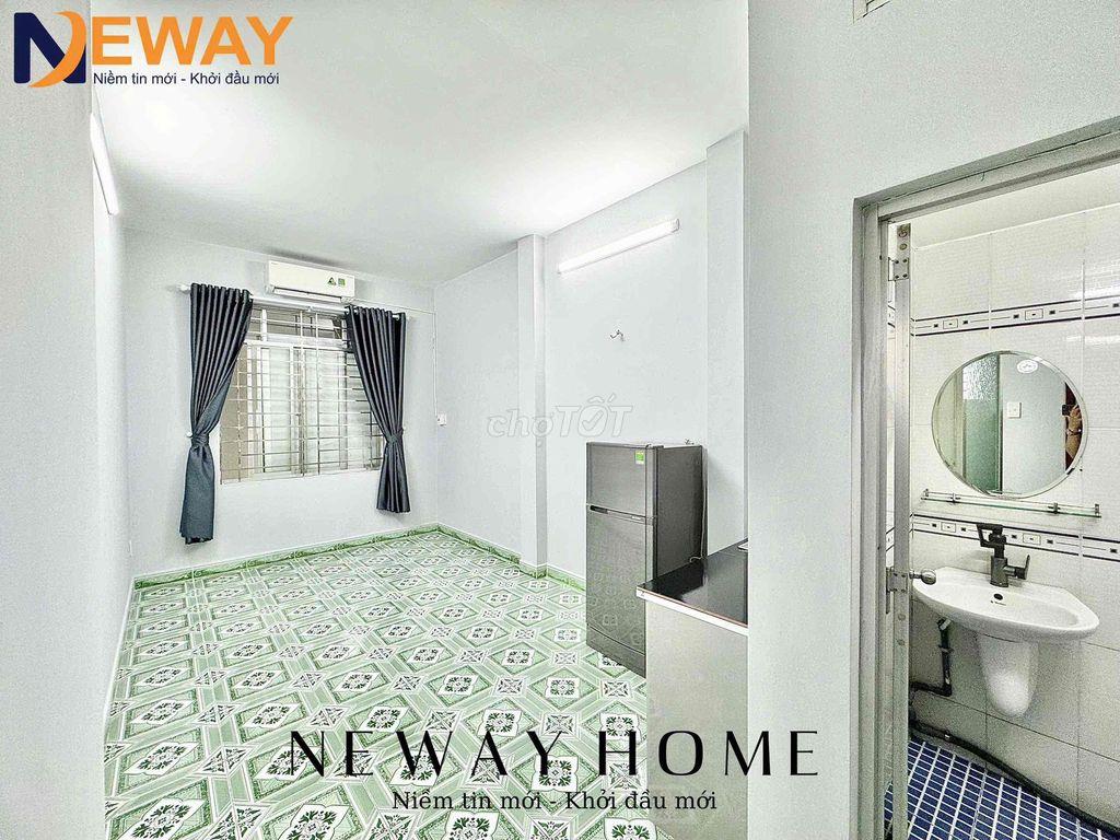 STUDIO CỬA SỔ TRỜI SẴN TỦ LẠNH, MÁY LẠNH, QUA ĐẠI HỌC VĂN HIẾN 10P