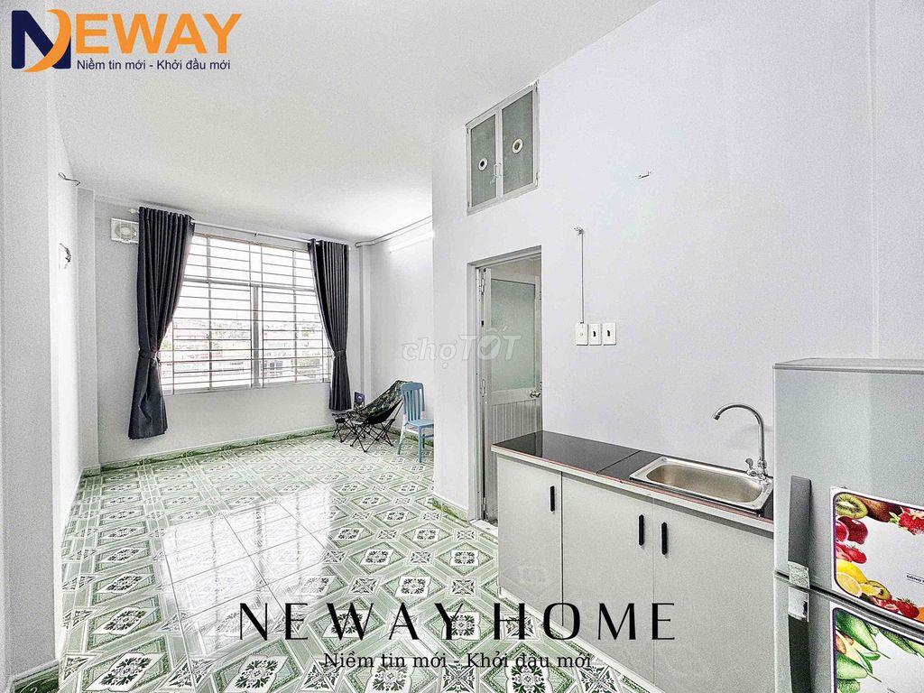 STUDIO CỬA SỔ TRỜI SẴN TỦ LẠNH, MÁY LẠNH, QUA ĐẠI HỌC VĂN HIẾN 10P
