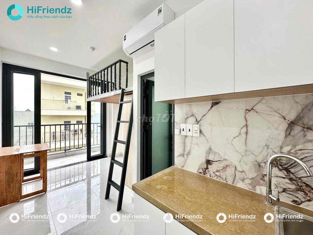 Cho Thuê Phòng Gác Ban Công Đầy Đủ Nội Thất Mới Xây Gần Aeon Mall TP