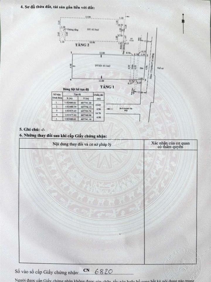 NHÀ DT KHỦNG 5X15 TRỆT LẦU 4PN 