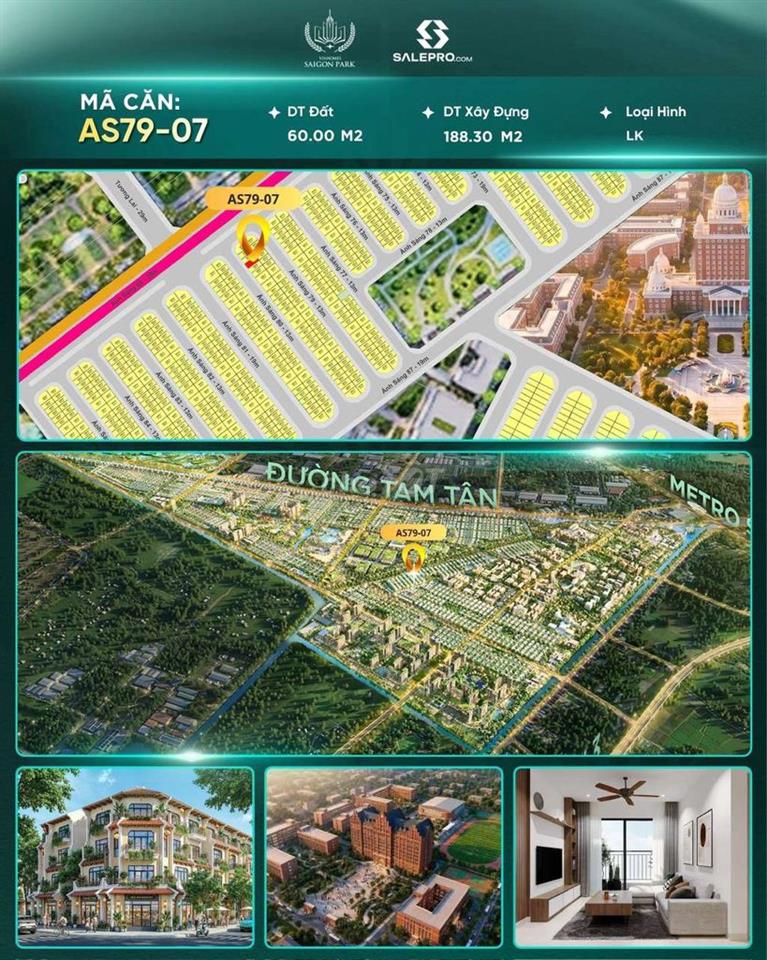 Hàng hiếm AS79-07 diện tích 60m2- Giá niêm yết 6.67 tỷ