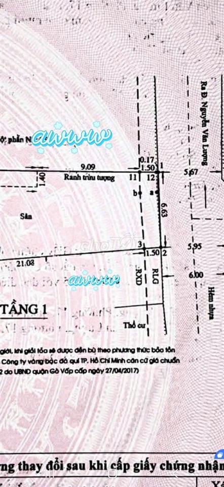 nhà hẻm 6m, cách Nguyễn Huy Lượng 10m, Kế Ung Bứu, P14, BT