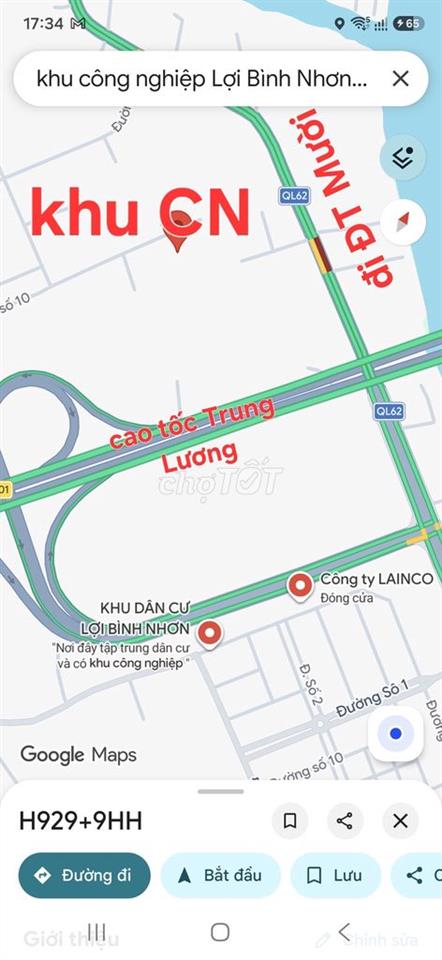 4 xưởng + 2,1HA đất 2MT, Khu Công Nghiệp Lợi Bình Nhơn, Long An