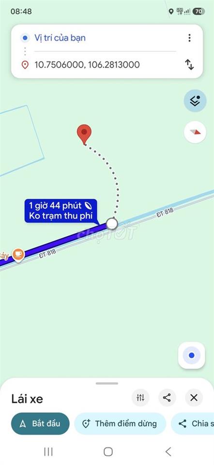Đất chỉ có 186 nghìn/1m2, 2MT đường nhựa, Thủ Thừa, giáp Bến Lức, LA
