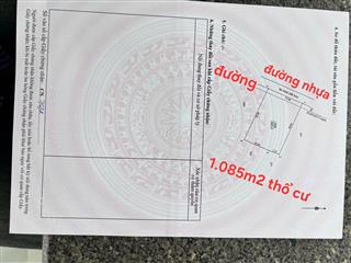 Bán 1.100m2 thổ cư, MT đường bờ kênh nhựa, Bình Thành mới, Đức Huệ, LA