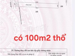 25 lô đất = 1,7ha, mổi lô có 100m2 T cư, Thiện Hưng, Bù Đốp, B Phước