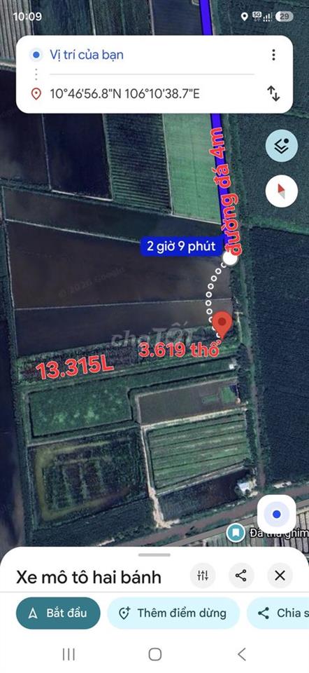 1,7ha đất, có 3.620 thổ, 2MT đường xe tải Bình Thành, Đ Huệ, Long An