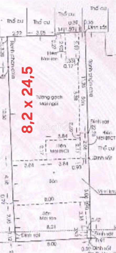 Nhà C4 + 200m2 đất HXH Cách Vạn Kiếp 15m, P3 Bình Thạnh cũ, Gia Định 