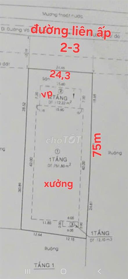 Bán xưởng + 1500m2 đất, MT đường liên ấ 3-4,+  Vĩnh Lộc B, Bình Chánh