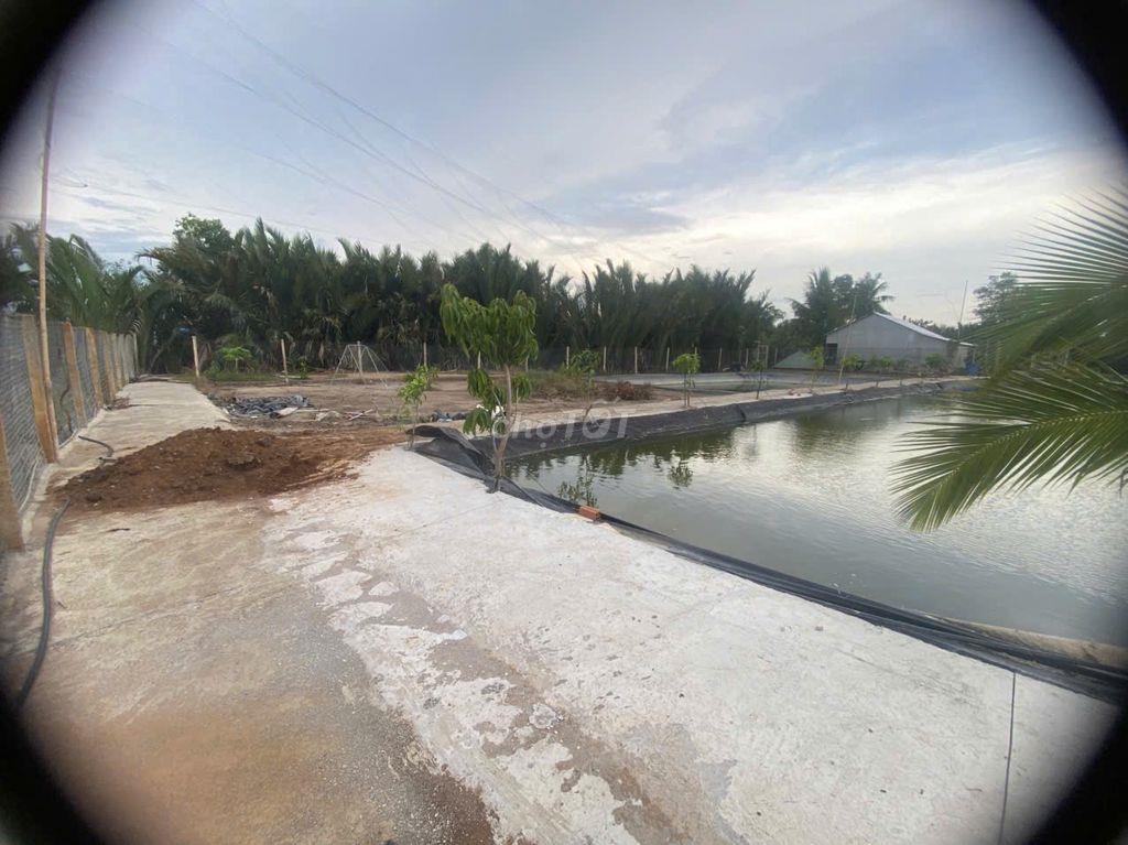 Đất nghỉ dưỡng giá rẻ HXH, làm vườn ao chồi xã bình khánh, cần giờ.