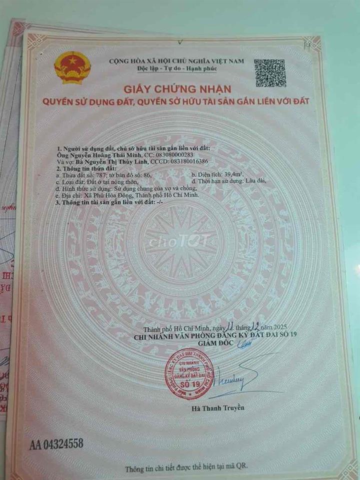 Nhà lầu đúc sổ hồng riêng ấp 9 tân thạnh đông hẻm xe hơi,gần chợ 3phút