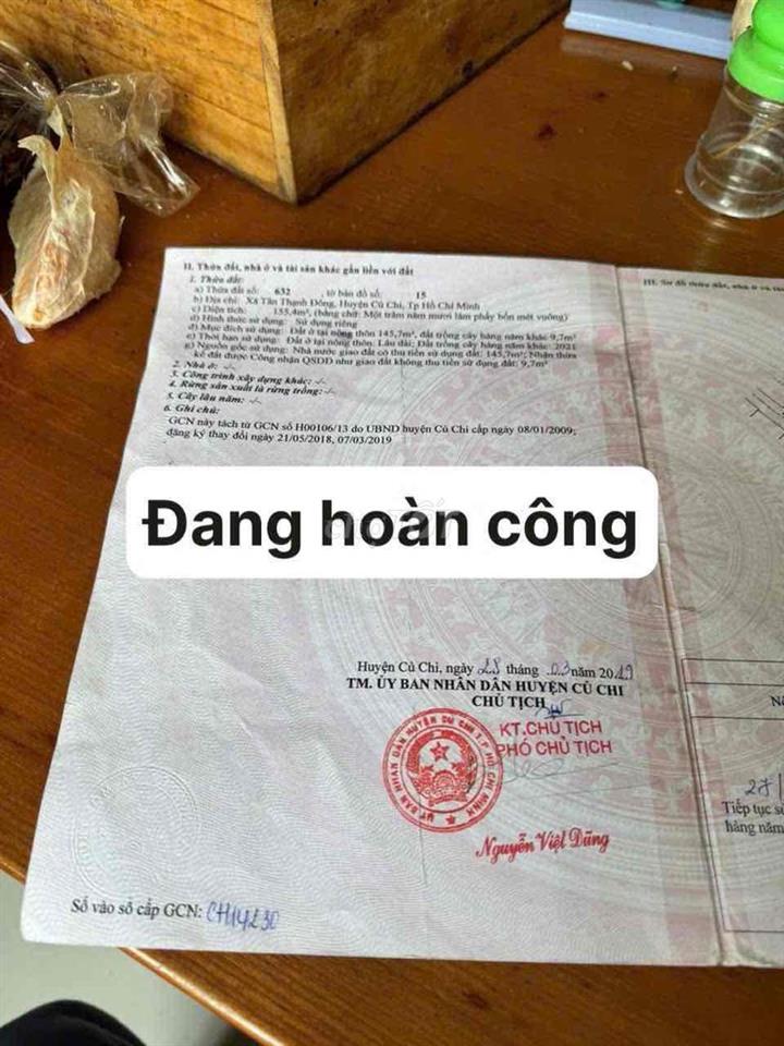 Bán nhà hoàn công đường Hoa Nắng(số122) vào 200m,đường thông ra TL15