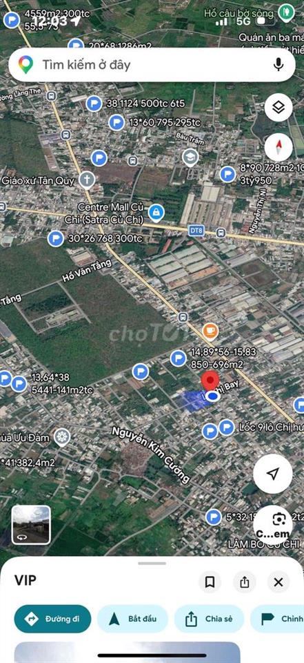 Bán lô đất mặt tiền Lê Thị Bay kinh doanh buôn bán tự do,cách TL15 50m
