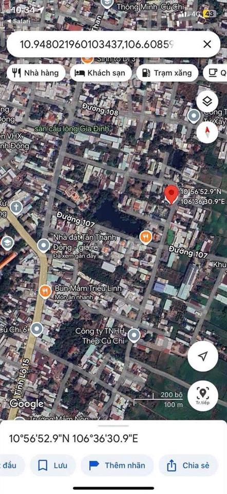 Bán lô đất đường nhựa xây dựng ngay ấp 1 tân thạnh đông,đường số 30