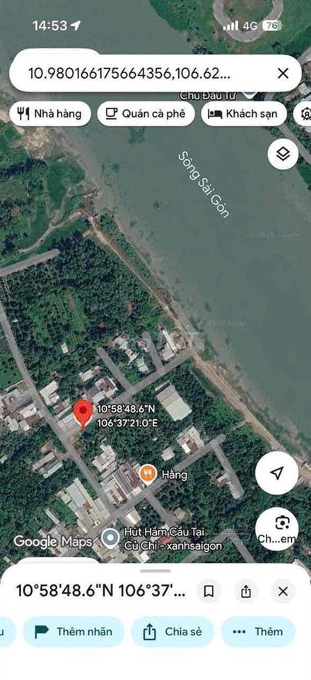 Đất thổ cư xây dựng ngay 1/ Trần Thị Hồ, thông sông sài gòn thoáng mát