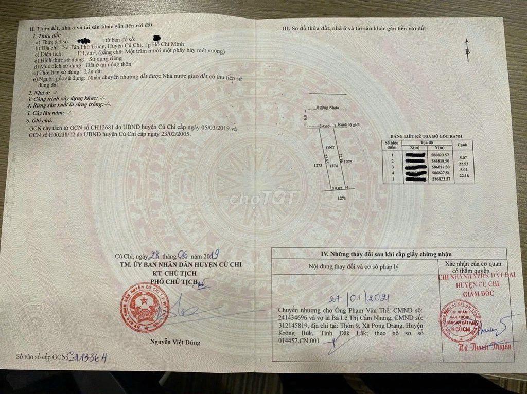 Bán gấp nhà cấp 4 đường Nguyễn Thị Lắng, Củ Chi, 810 triệu, có Sổ Hồng