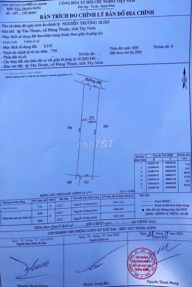ĐẤT KHU DÂN CƯ. 700K.m2