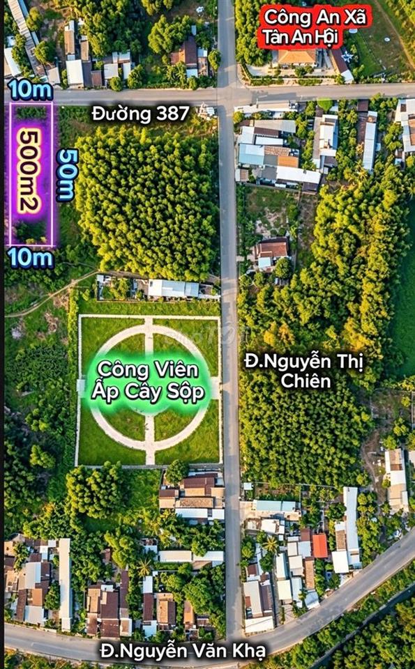 Chủ gửi  500m2(10x50) cách 200m ra Nguyễn Văn Khạ, Tân An Hội, Củ Chi