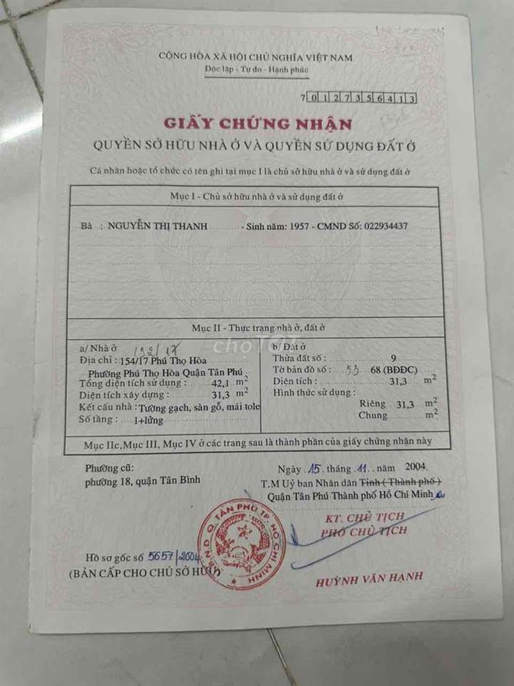 nhà bán hẻm rộng thông