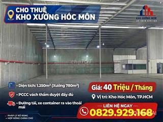 Cho thuê xưởng chính chủ có Pccc vách, cont 40f