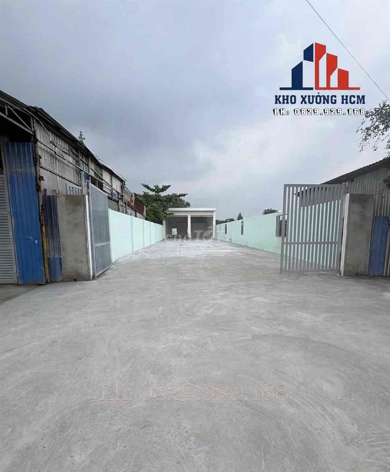 Xưởng mới xây dựng cho thuê khuôn viên 800m²