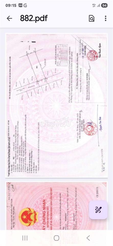 bán đất dự án đường thạnh lộc 37 phường thạnh lộc quận 12