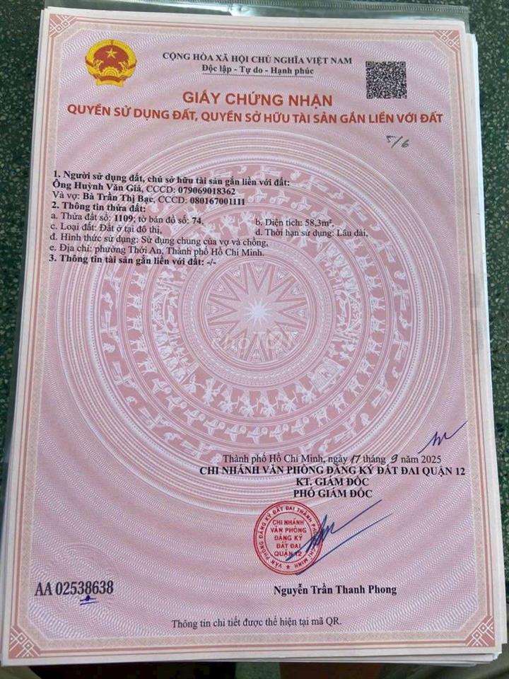 xả hàng 3 lô liền kề đường thạnh xuân 25 phường thới an