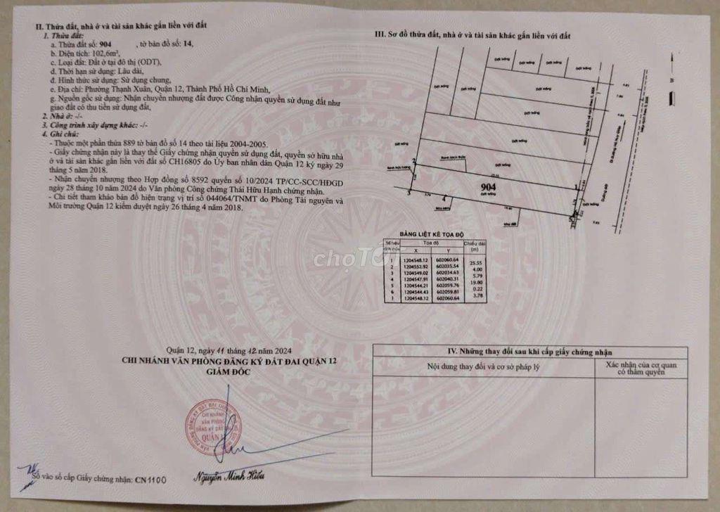 bán đất  mặt tiền đường  tx45 phường thạnh xuân  quận 12