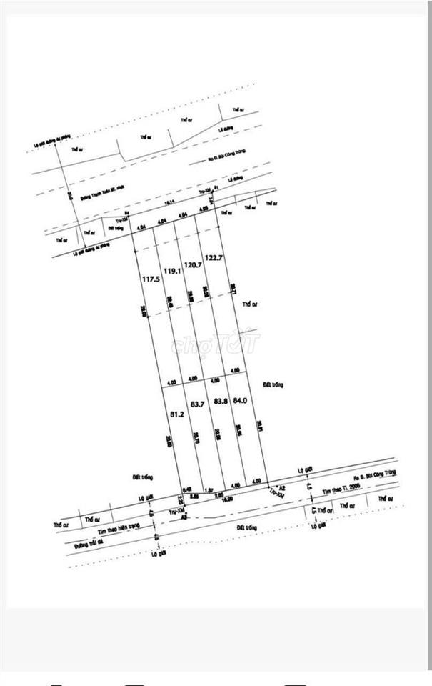 bán gấp 4 lô liền kề mặt tiền đường tx 52  phường thạnh xuân quận 11