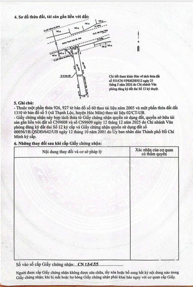 bán gấp 4 lô liền kề mặt tiền đường tx 52  phường thạnh xuân quận 11
