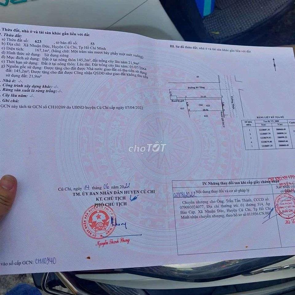 đất trung tâm xã nhuận đức