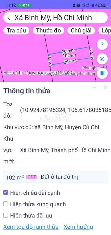 Cần bán gấp 100m thổ cư
