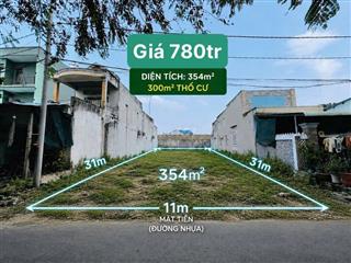 Cần tiền làm ăn nên BÁN GẤP lô sẵn thổ cư 300m , mặt tiền nhựa