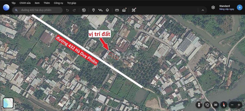 Đất 92,5m2 hẻm xe hơi đến cửa, gần chợ Bình Mỹ, trường học giá tốt