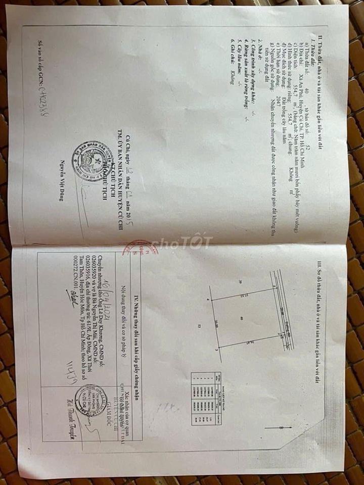 chính chủ cần bán