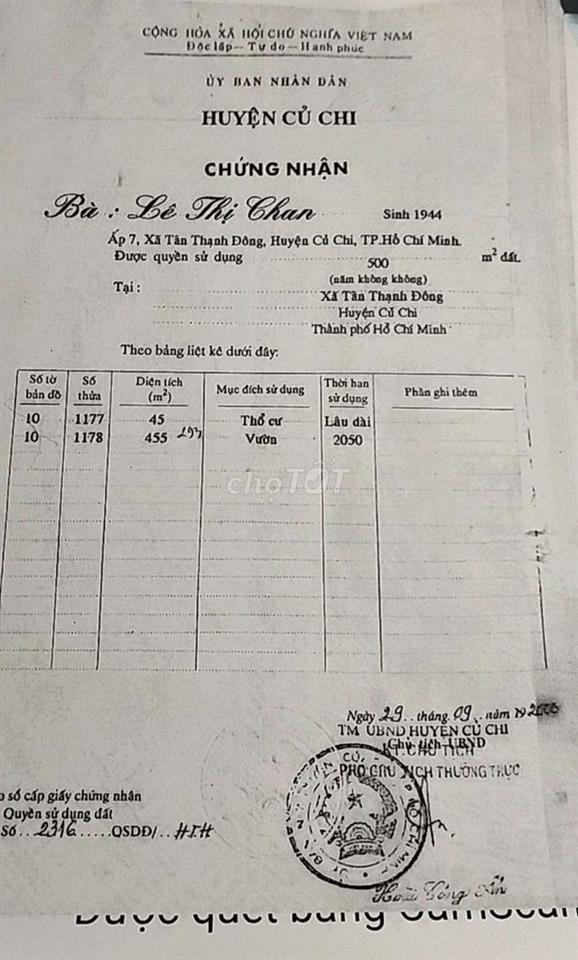Bán đất mặt tiền Tỉnh lộ 15