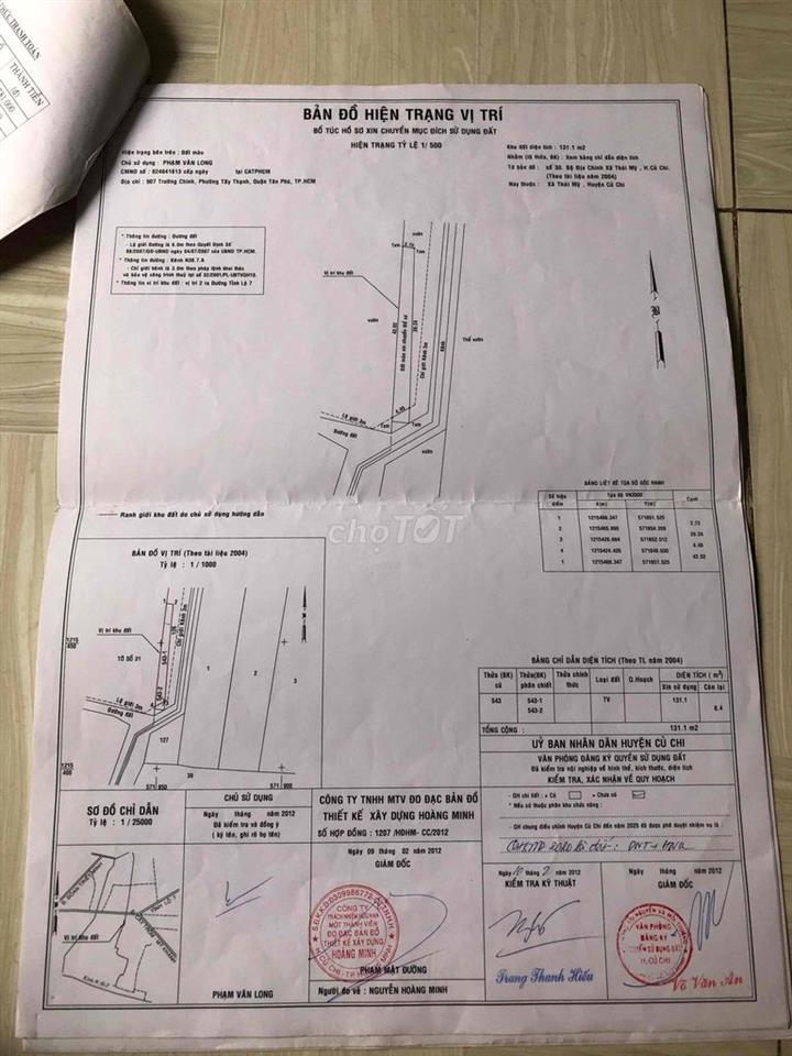 Cần bán đất ỏ xã Thái Mỹ( p Thái Mỹ) Củ Chi