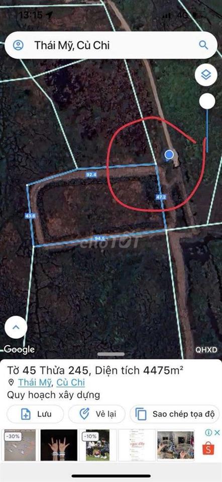 1.500m2 đất xã Thái Mỹ, Củ Chi