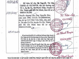 Bán đất xã Tân An Hội, TPHCM (xã Phước Hiệp, Củ Chi, HCM cũ)