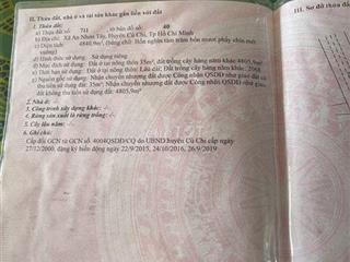 Cần bán đất củ chi