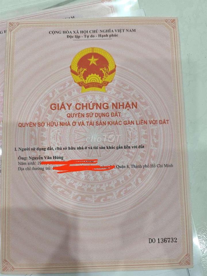 (trung lập hạ - củ chi) đất khu dân cư hiện hữu lâu năm, sau lưng chợ