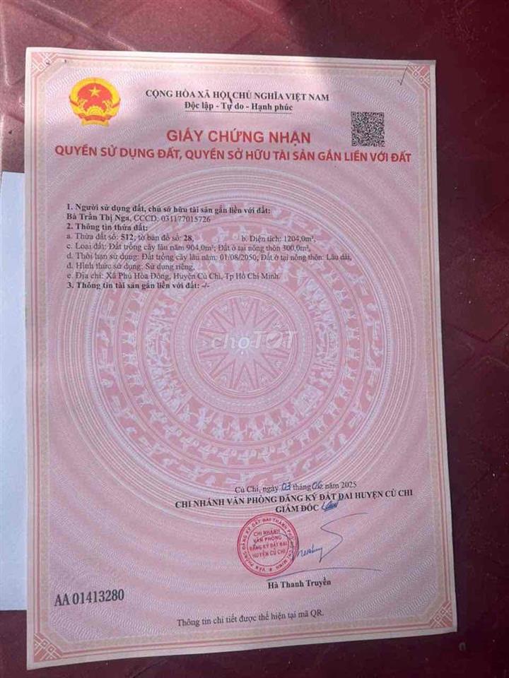 bán đắt thổ cư mặt tiền đường 438
