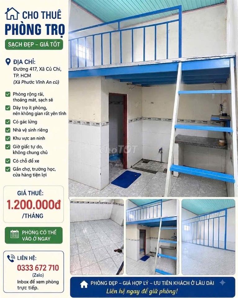 Dãy trọ ít phòng yên tĩnh