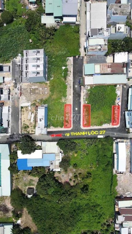 BÁN 2 LÔ GÓC 2 MẶT TIỀN – ĐƯỜNG TL27, QUẬN 12, Dt 4,5×13m