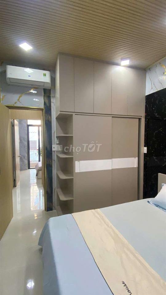 Giản 200tr Căn nhà mới hẻm trục ngắn hơn 3m đẹp ngay trường học