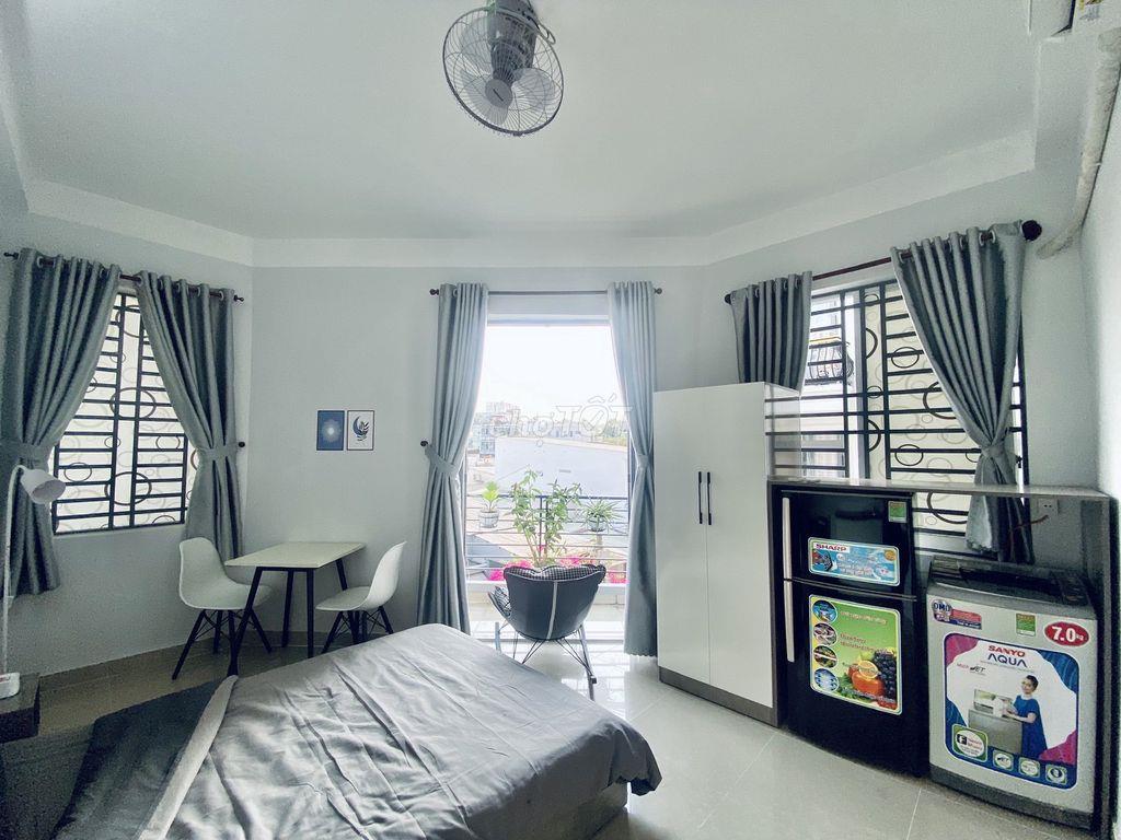 (FREE DV-NƯỚC-XE) CHDV BANCOL CHILL, RỘNG 50M2, WC RIÊNG FULL NỘI THẤT