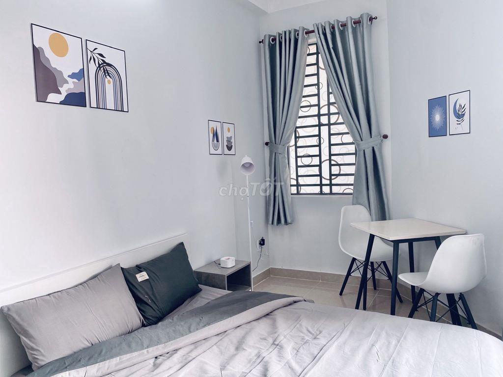 (FREE DV-NƯỚC-XE) CHDV BANCOL CHILL, RỘNG 50M2, WC RIÊNG FULL NỘI THẤT