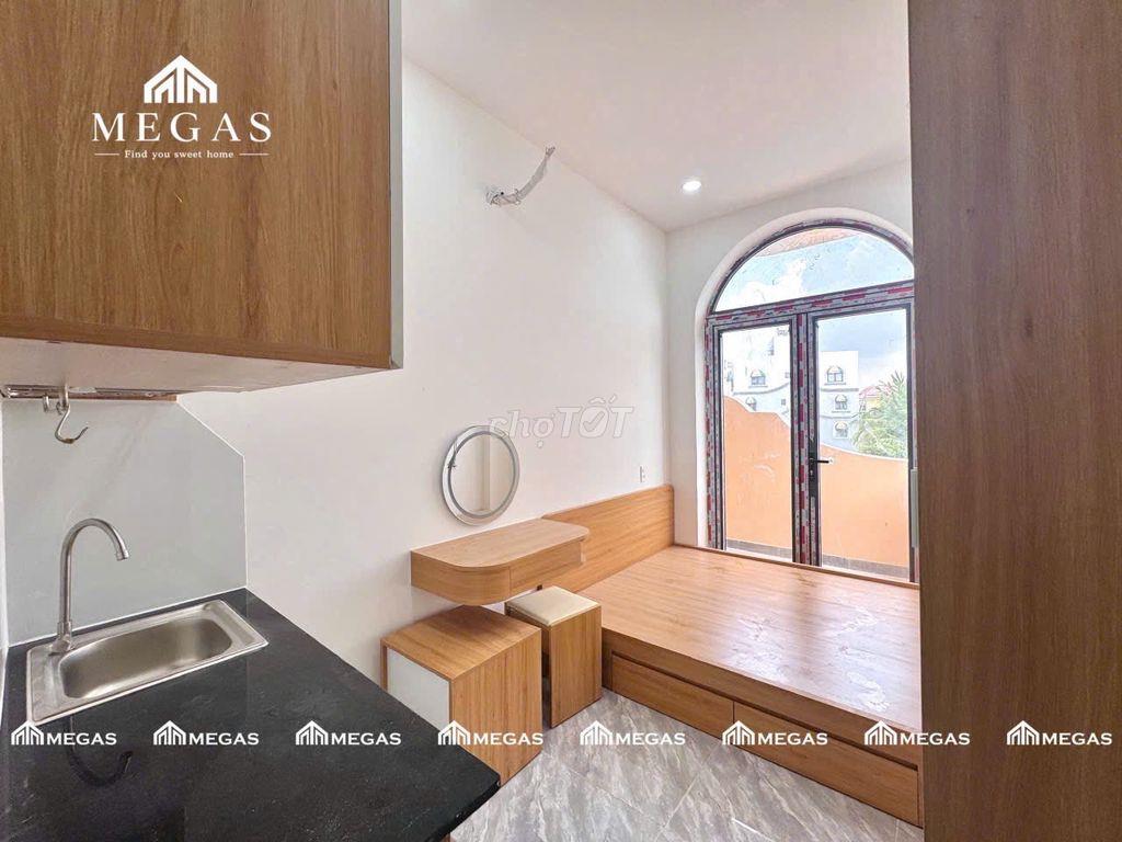 STUDIO FULL NỘI THẤT BAN CÔNG-CỬA SỔ TRỜI MỚI XÂY 100% RỘNG 30M2