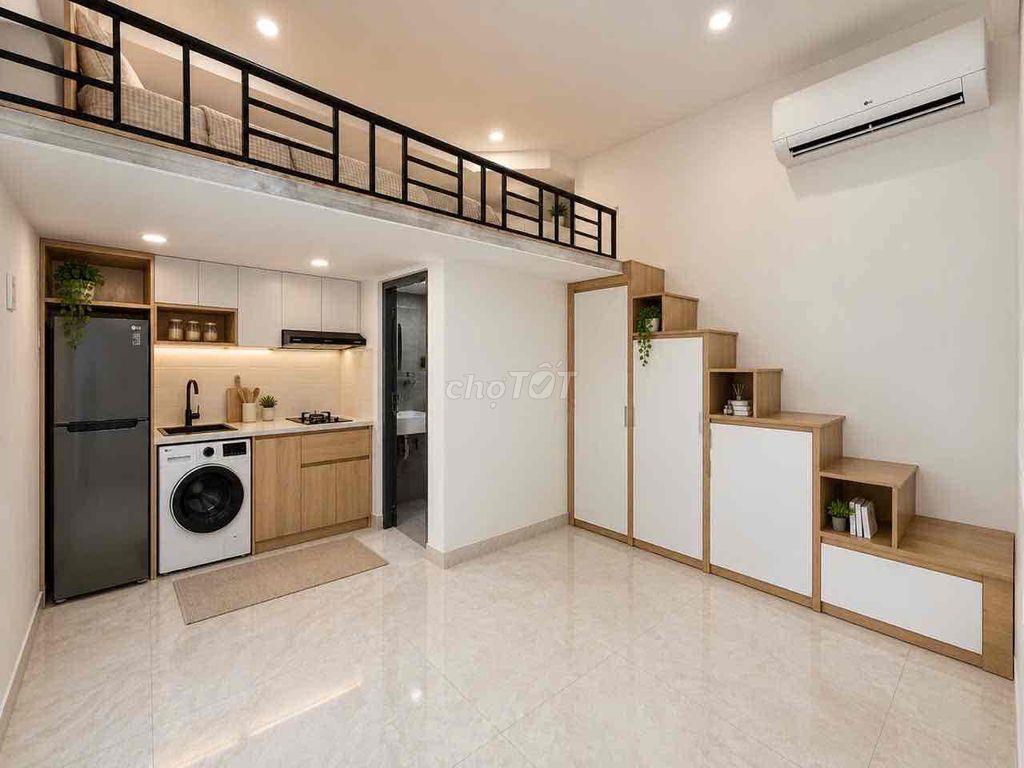GÁC BAN CÔNG FULL NỘI THẤT MÁY GIẶT RIÊNG MỚI 100% NGAY QUANG TRUNG