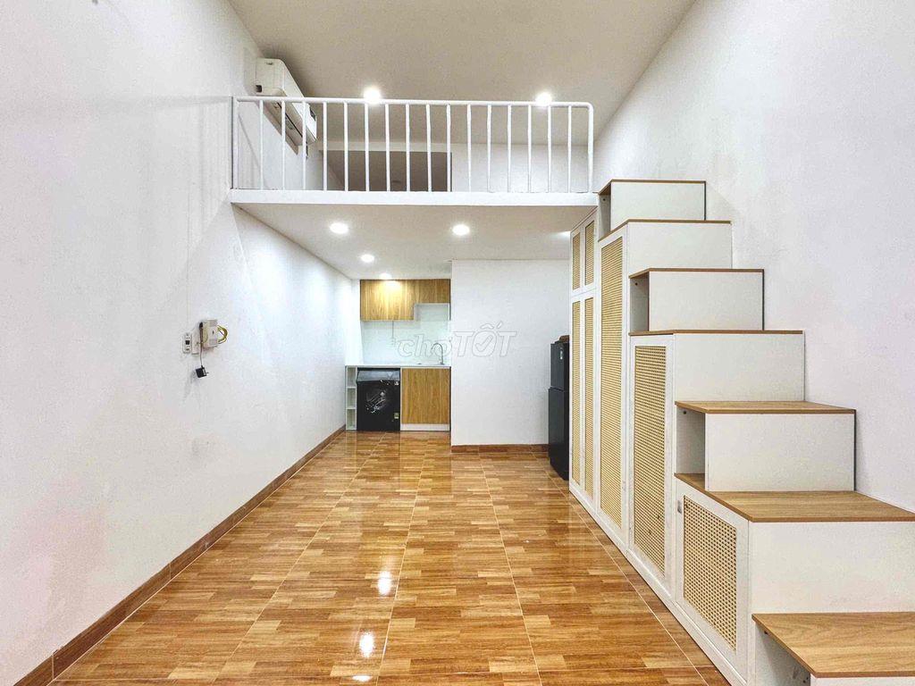 Cho thuê phòng gác mới xây 100% full nội thất máy giặt riêng gần VLU